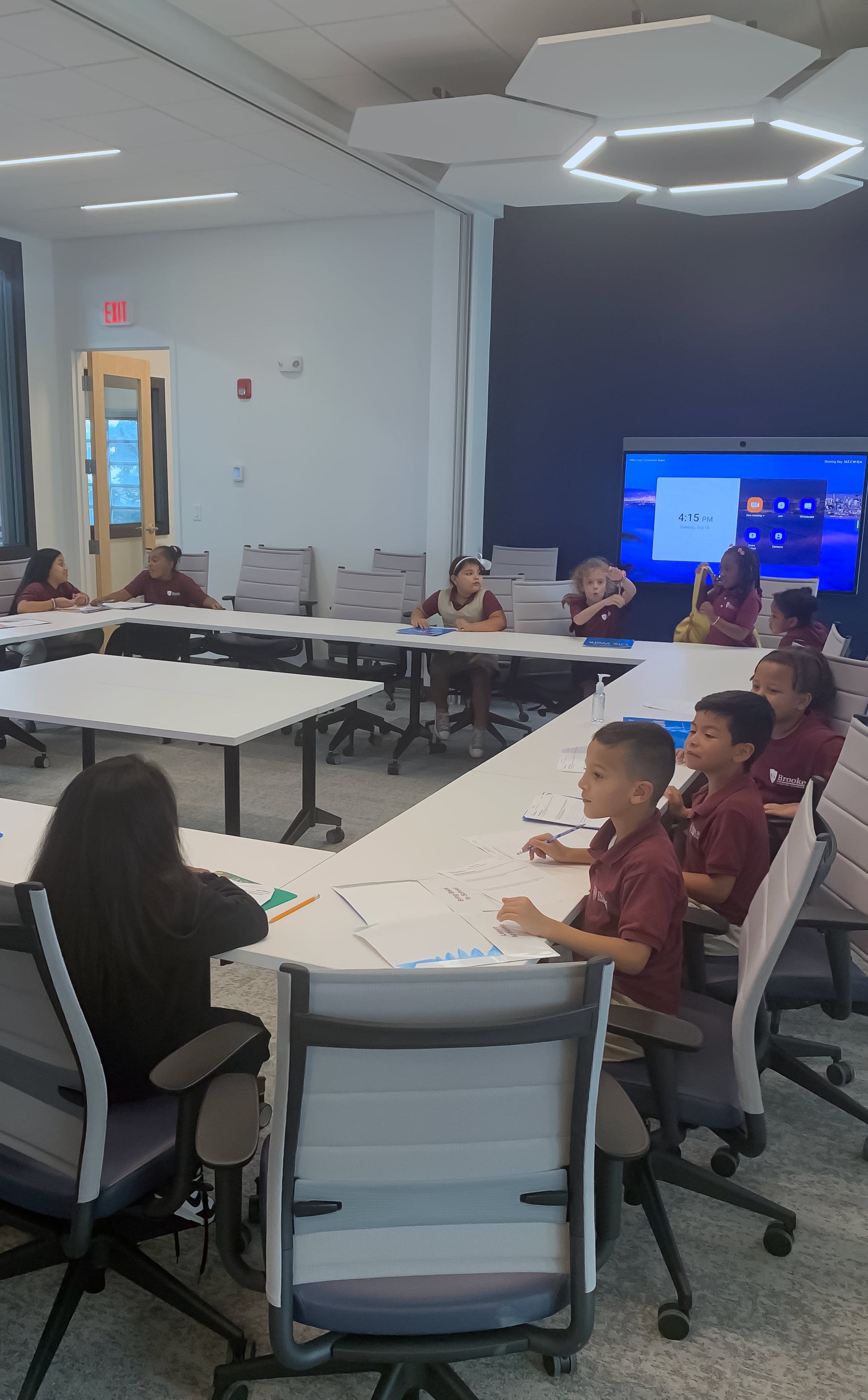 Salesian Boys & Girls Club Club members in the club’s new homework/tutoring center