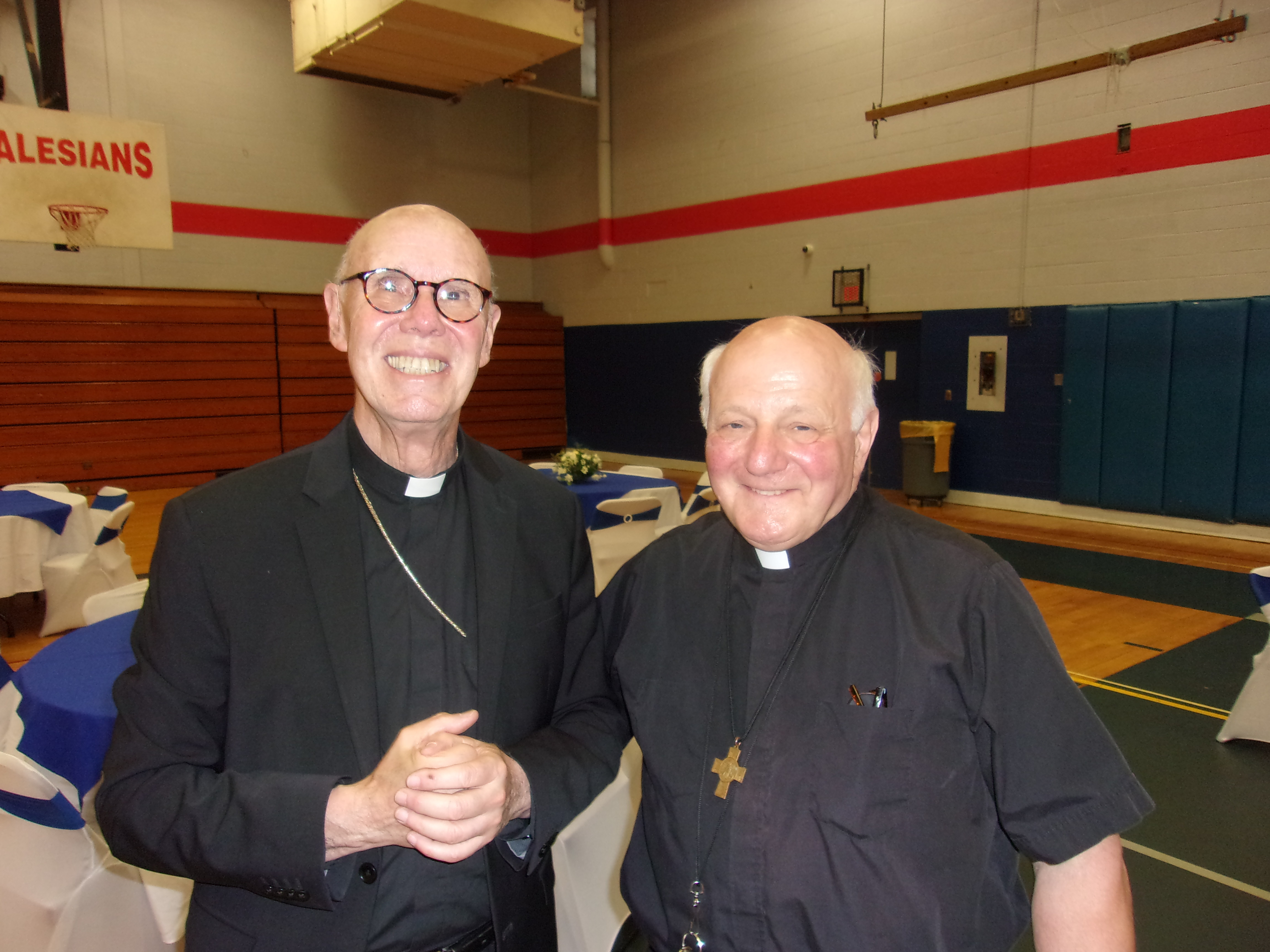 Bp. Studerus and Fr. John Nazzaro, SDB