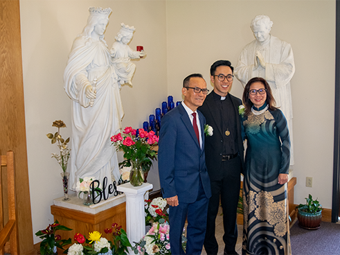 Br. Francis Nguyen and His Parents