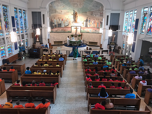 Morning Mass at Camp Mary Help 2021