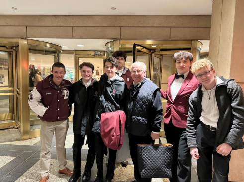 Don Bosco Prep boys during their trip to Midtown Manhattan