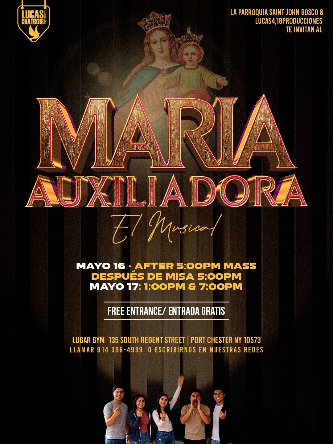 María Auxiliadora Musical Flyer