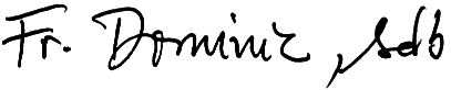 Fr. Dom's Signature