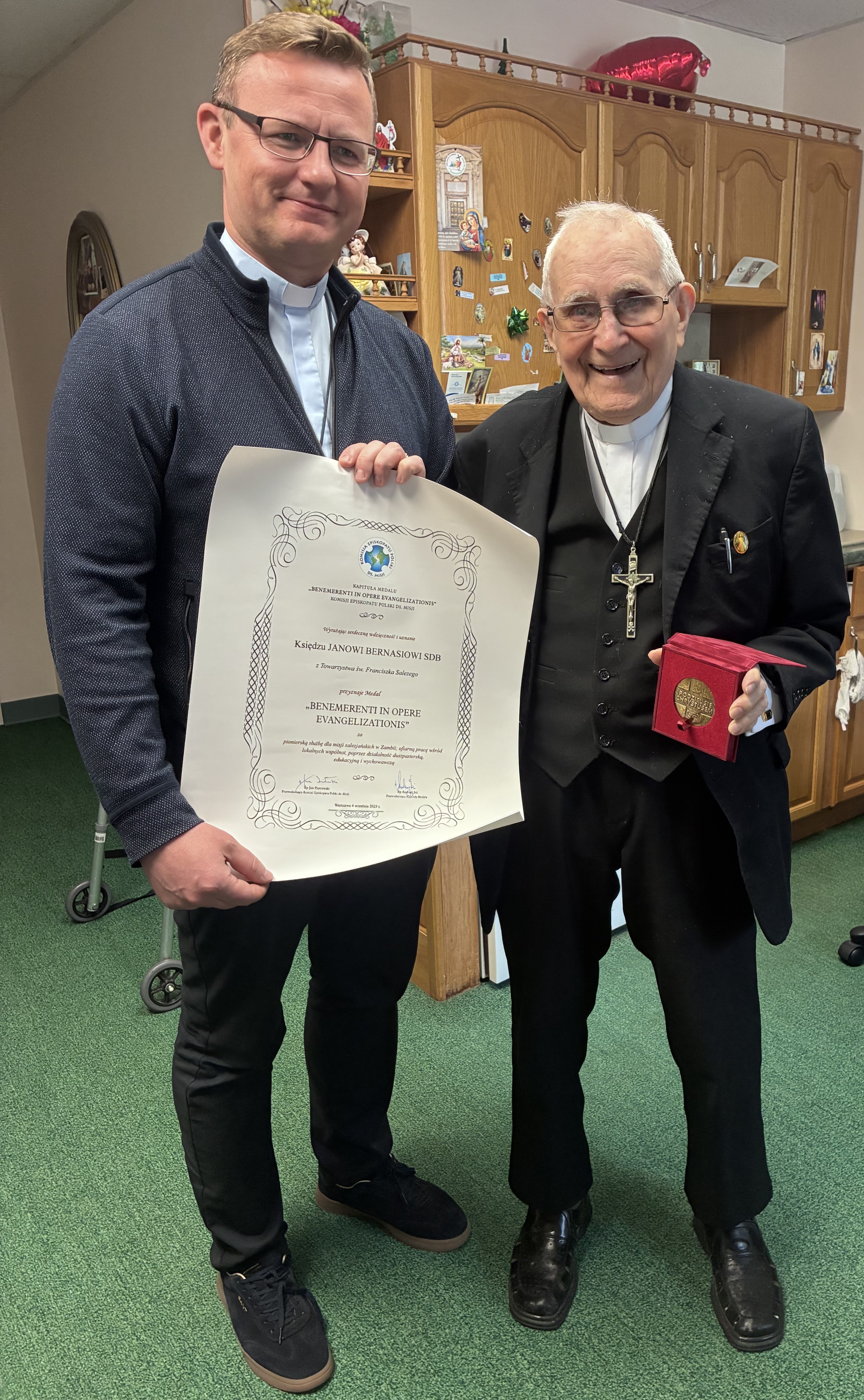 Fr. Polanski and Fr. Jan Bernas, SDBs