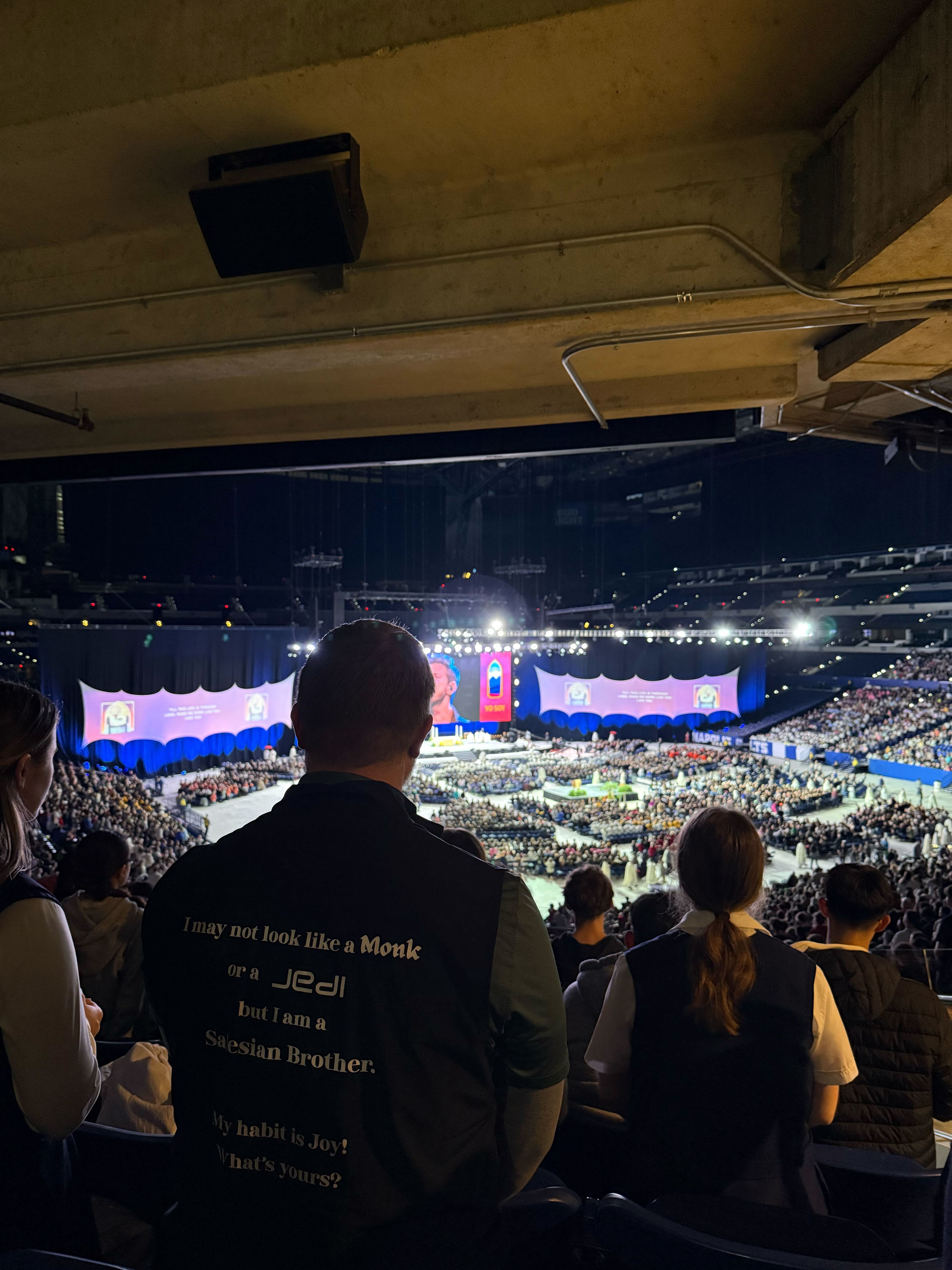 Bro. Travis Gunther, SDB, and a Salesian Sister at NCYC