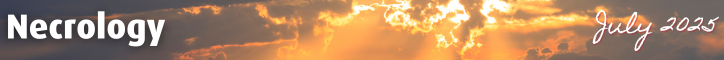 July 2025 Necrology Banner