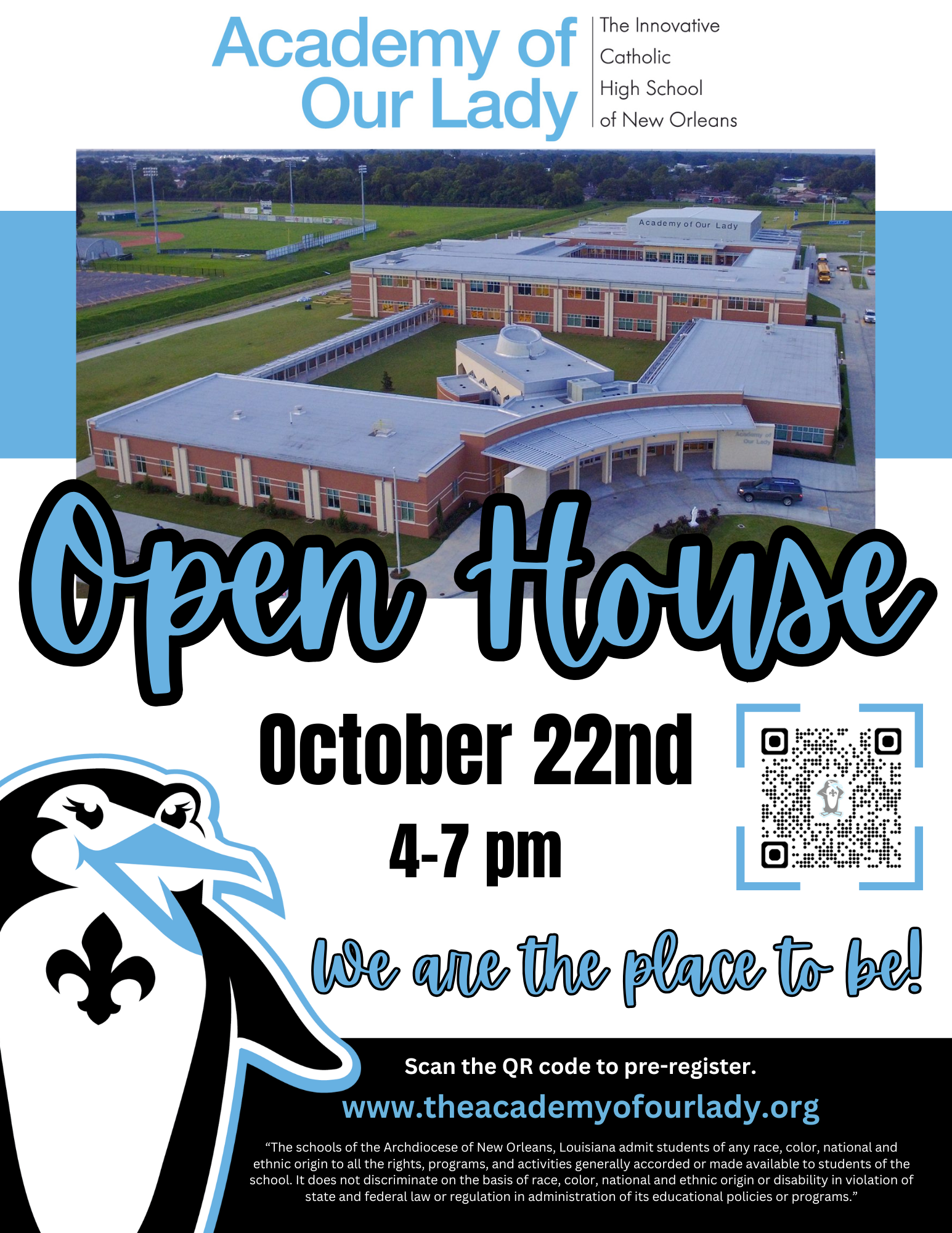 Academy of our Lady Open House Flyer 2025
