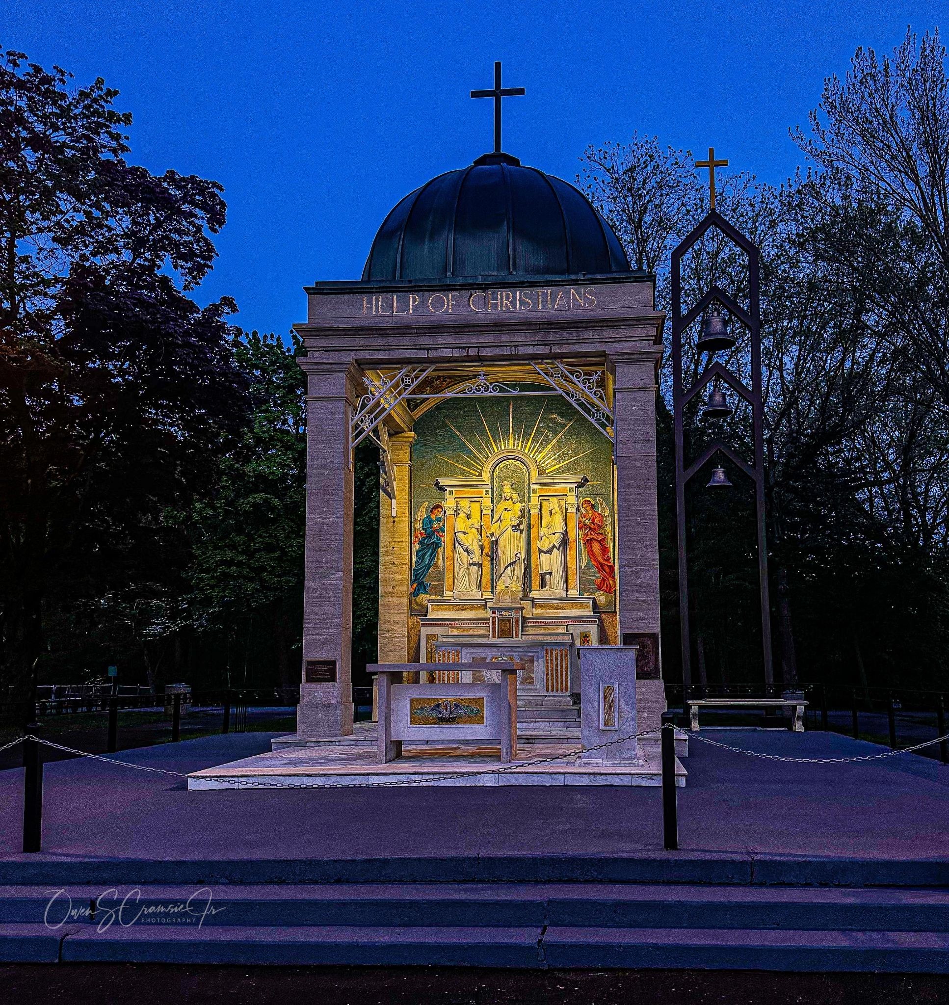 Outdoor Altar at Night