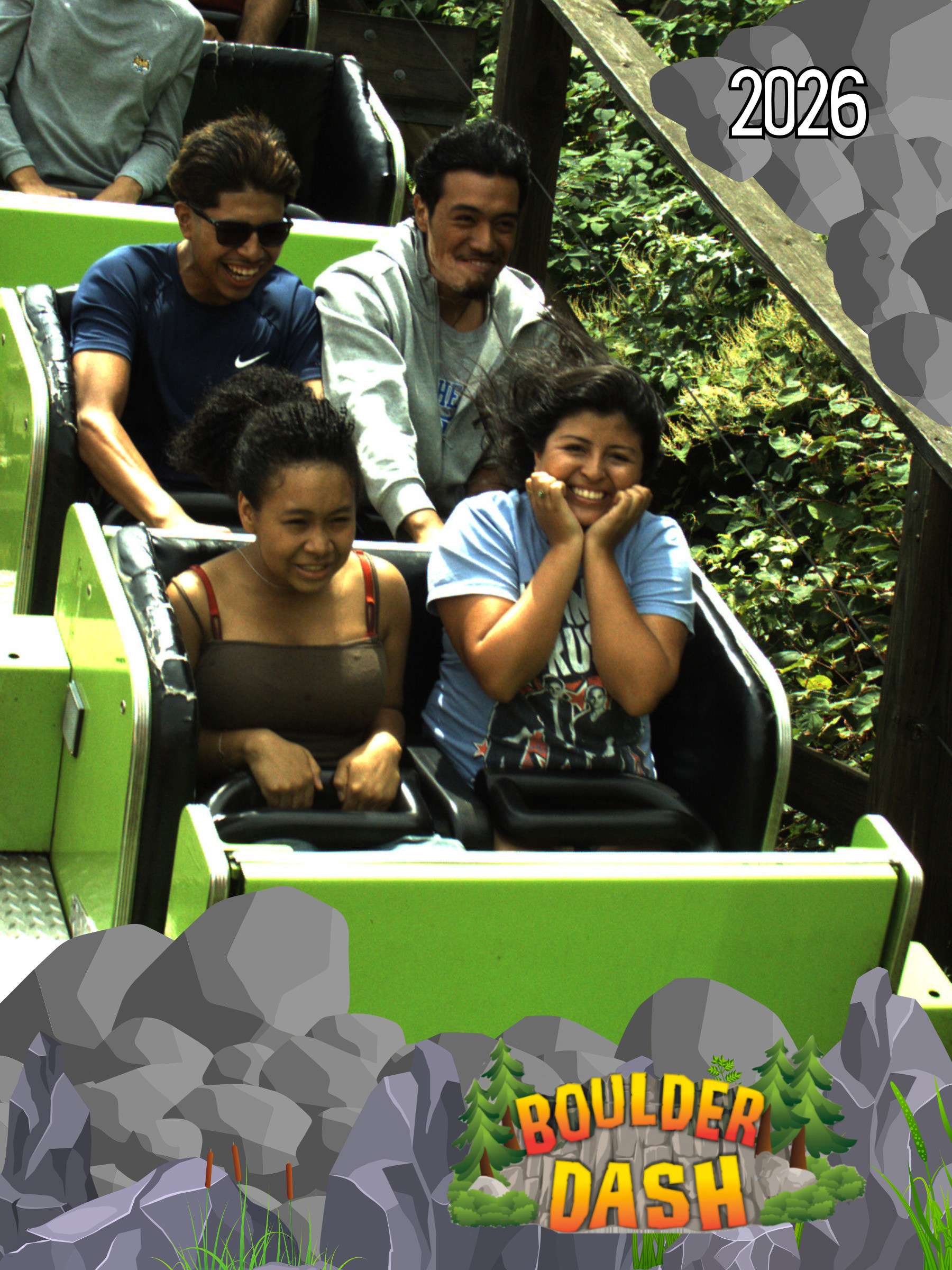 Port Chester: Port Chester youths brave the Boulder Dash coaster at Lake Compounce.