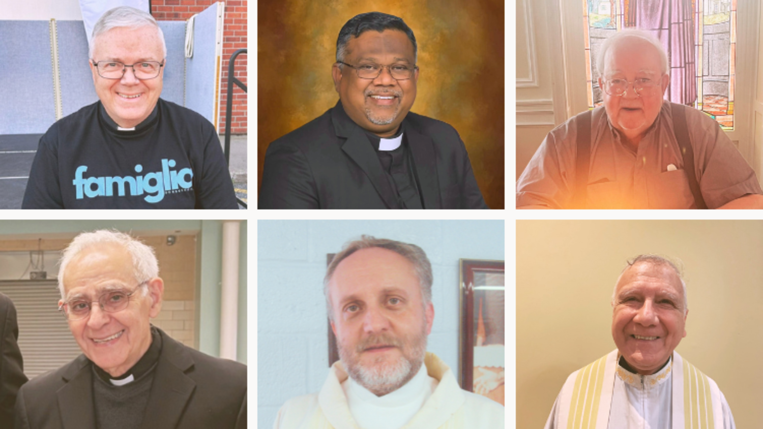 Fr. Richard Authier, Fr. Adaikala Raja John, Fr. Bill Ferruzzi, Fr. George Hanna, Fr. Zbigniew Majcher, and Fr. Pat Angelucci, SDBs