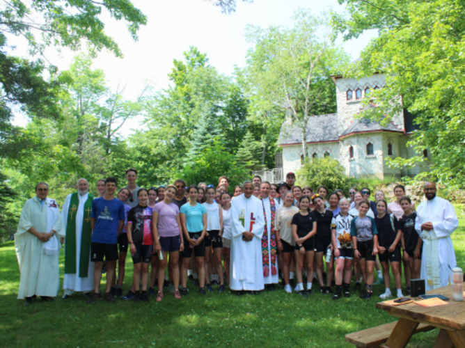 Staff and campers of Bosco Bicycle in Sherbrooke