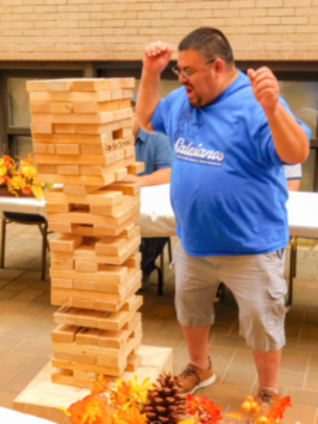 Labor Day Jenga