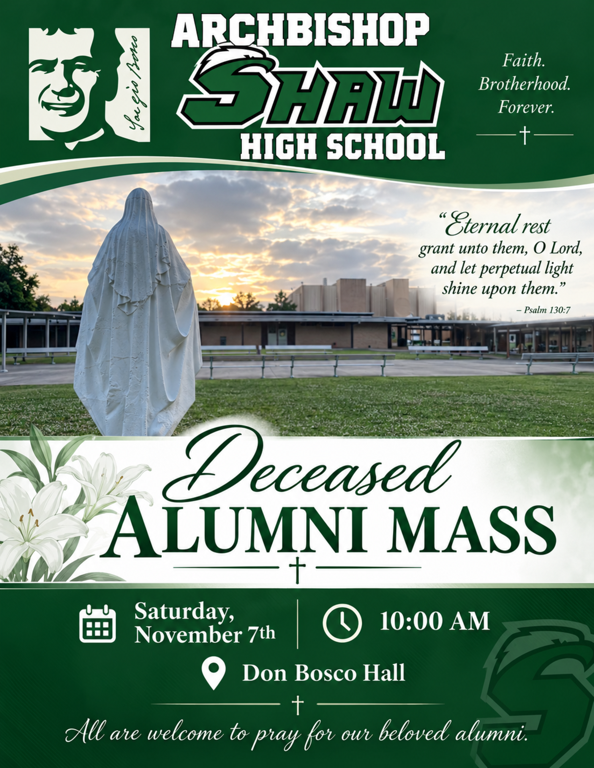 Archbishop Shaw Deceased Alumni Mass