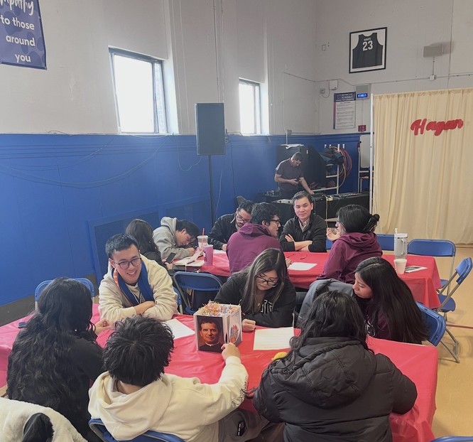 Chicago: Fr. Ky Nguyen And Bro. Francis Nguyen Interact With Young People.