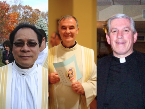 Frs. George Atok, Jay Horan, and John Serio