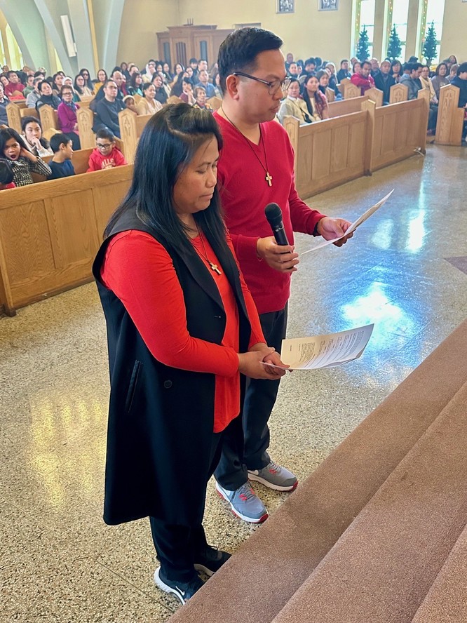 Montreal: Grace and Dindo make their promises as Salesian Cooperators.