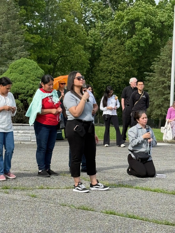 Stony Point: Salesian Family members pray the Rosary during Mary Help of Christians Day 2025