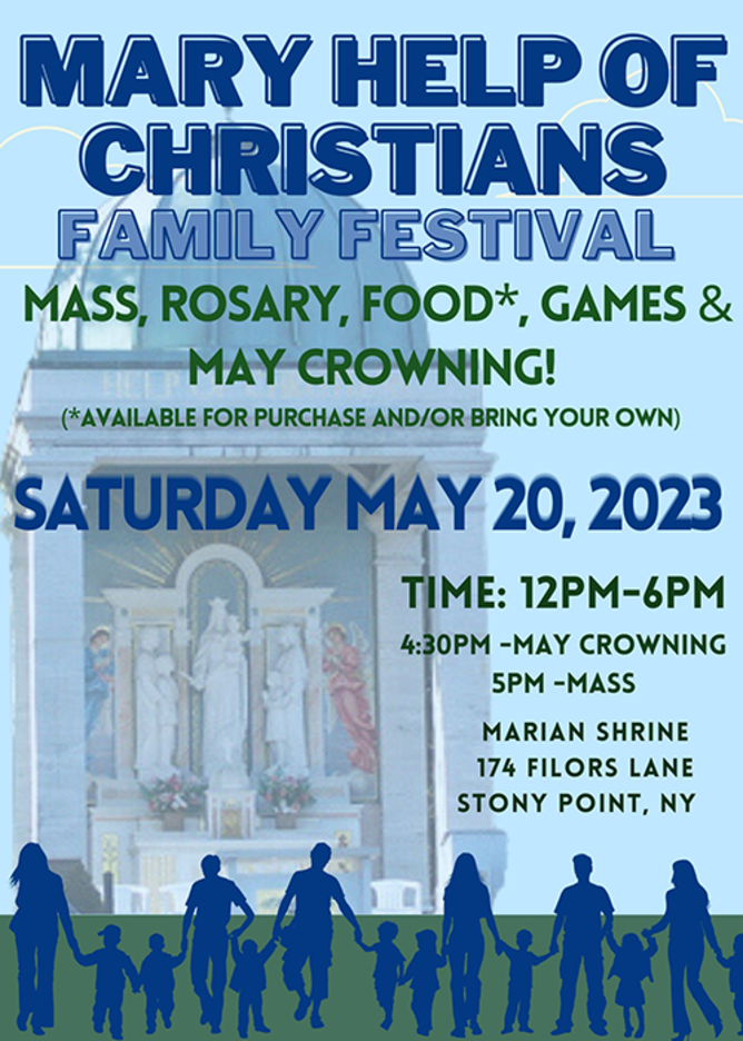 Mary Help of Christians Festival Flyer