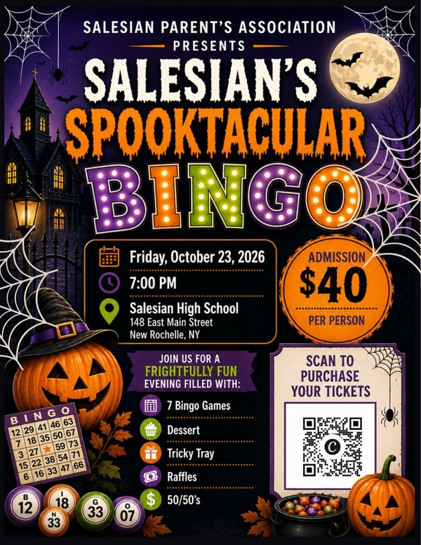 Salesian's Spooktacular Bingo (SHS)