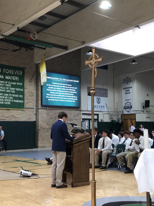 Archbishop Shaw High School's Consecration to Sacred Heart