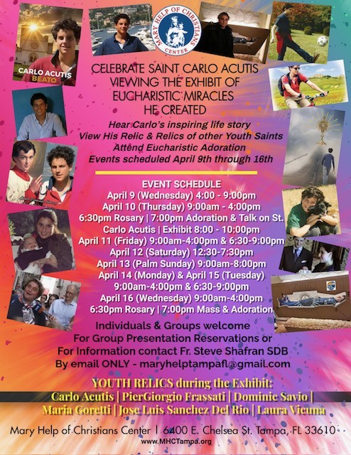 Soon-to-be St. Carlo Acutis Viewing in Tampa