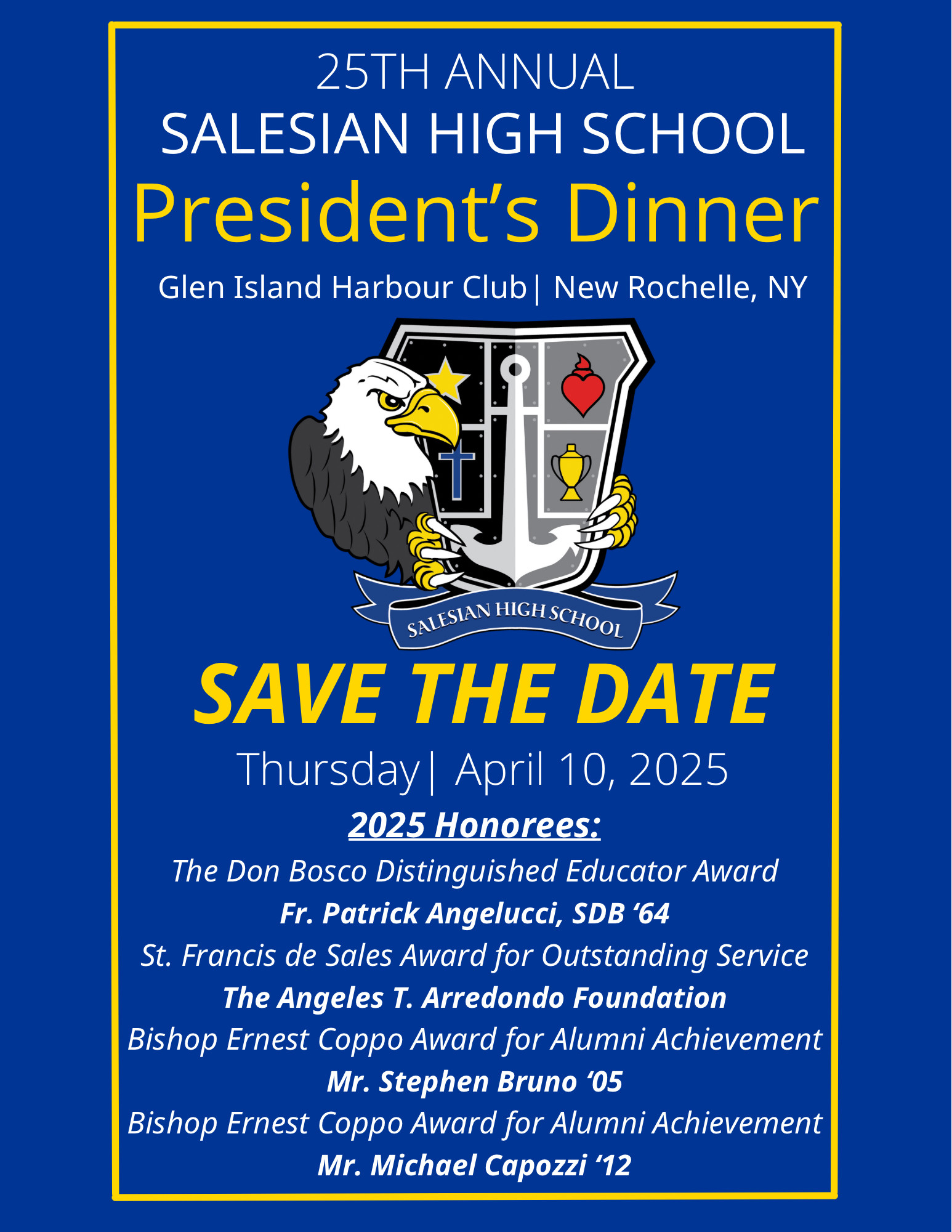 Salesian High School President's Dinner 2025