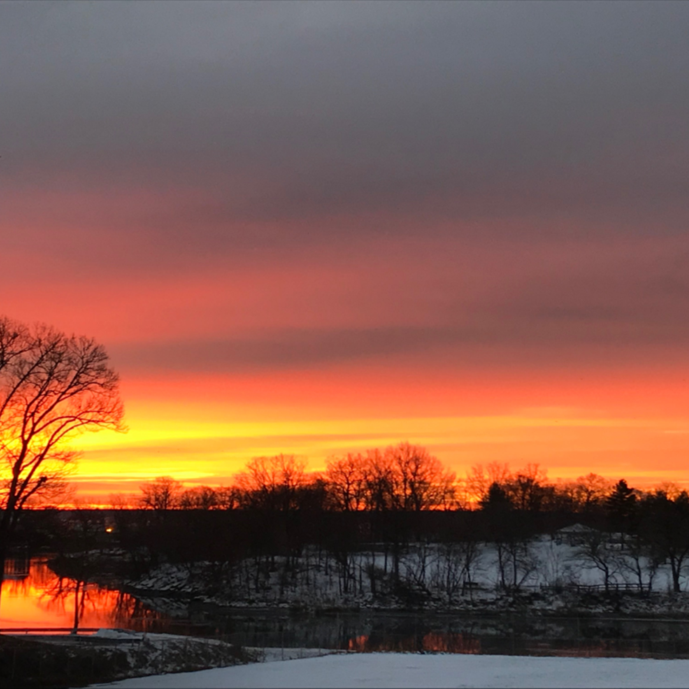 Sunrise over Long Island Sound, NY