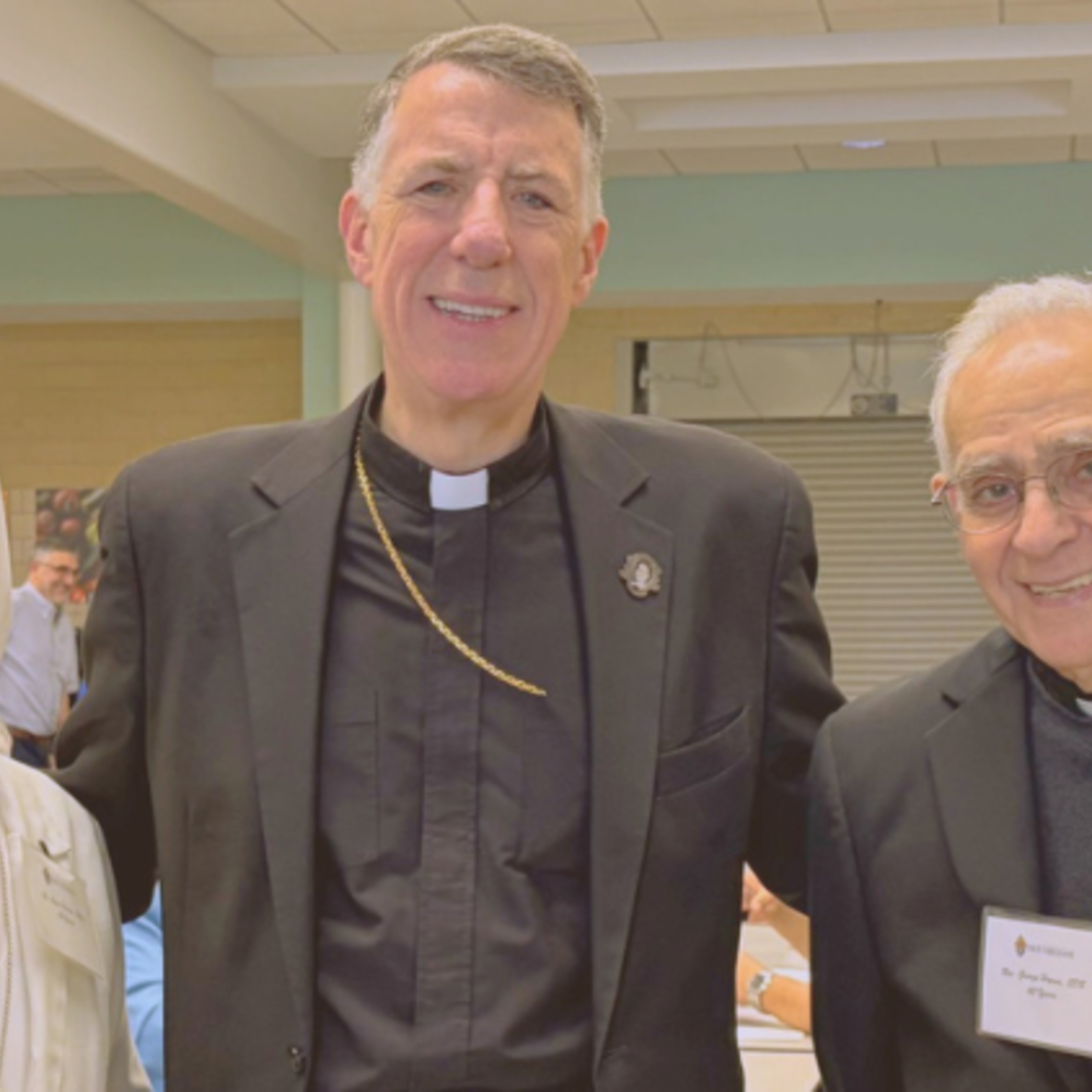 Sr. Rosa, Archbishop Checchio, and Fr. George after the Mass