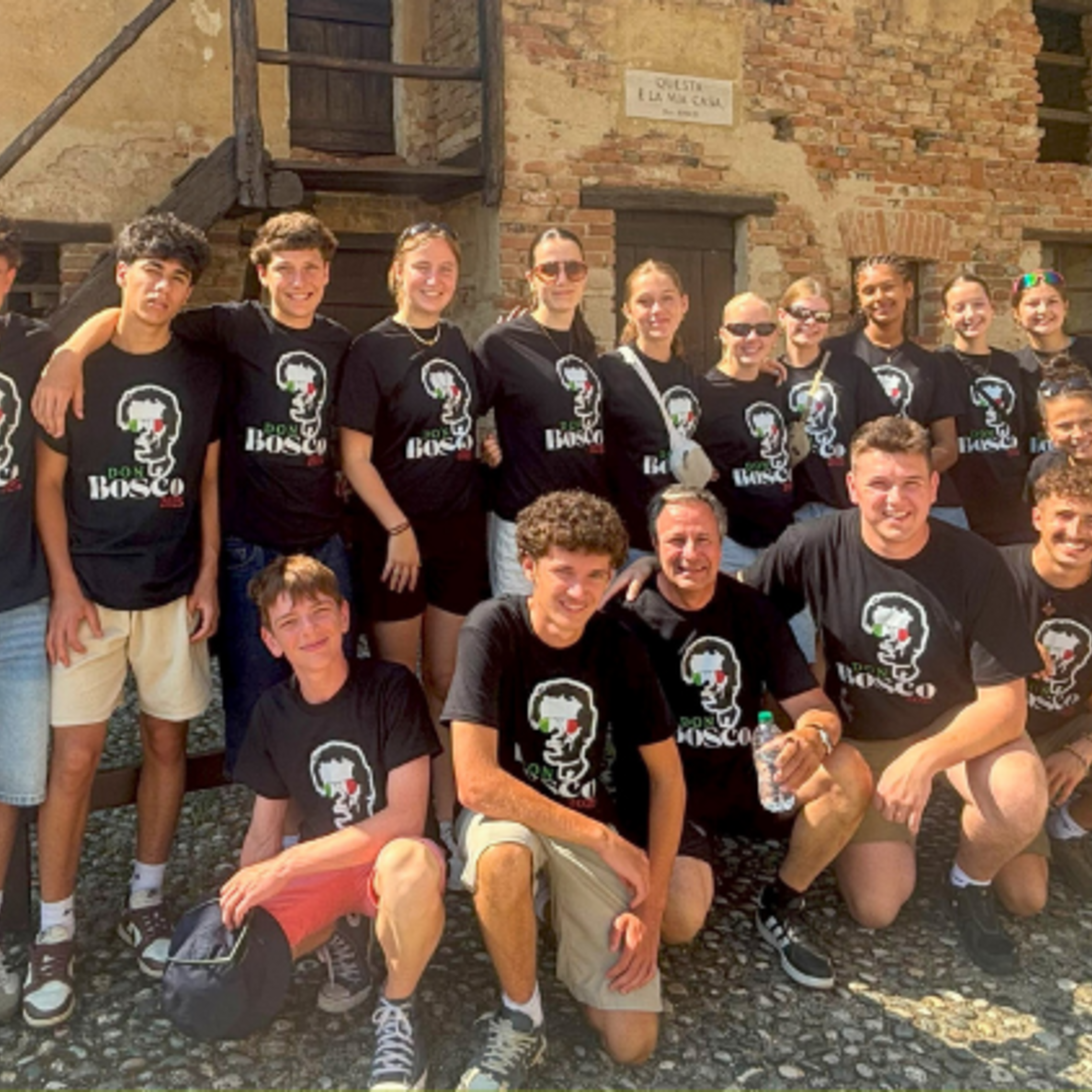 Le Salesien students visit the house where Don Bosco grew up during their trip to Italy. | Credit: Fr. Alain Léonard, SDB In the Footsteps of Don Bosco