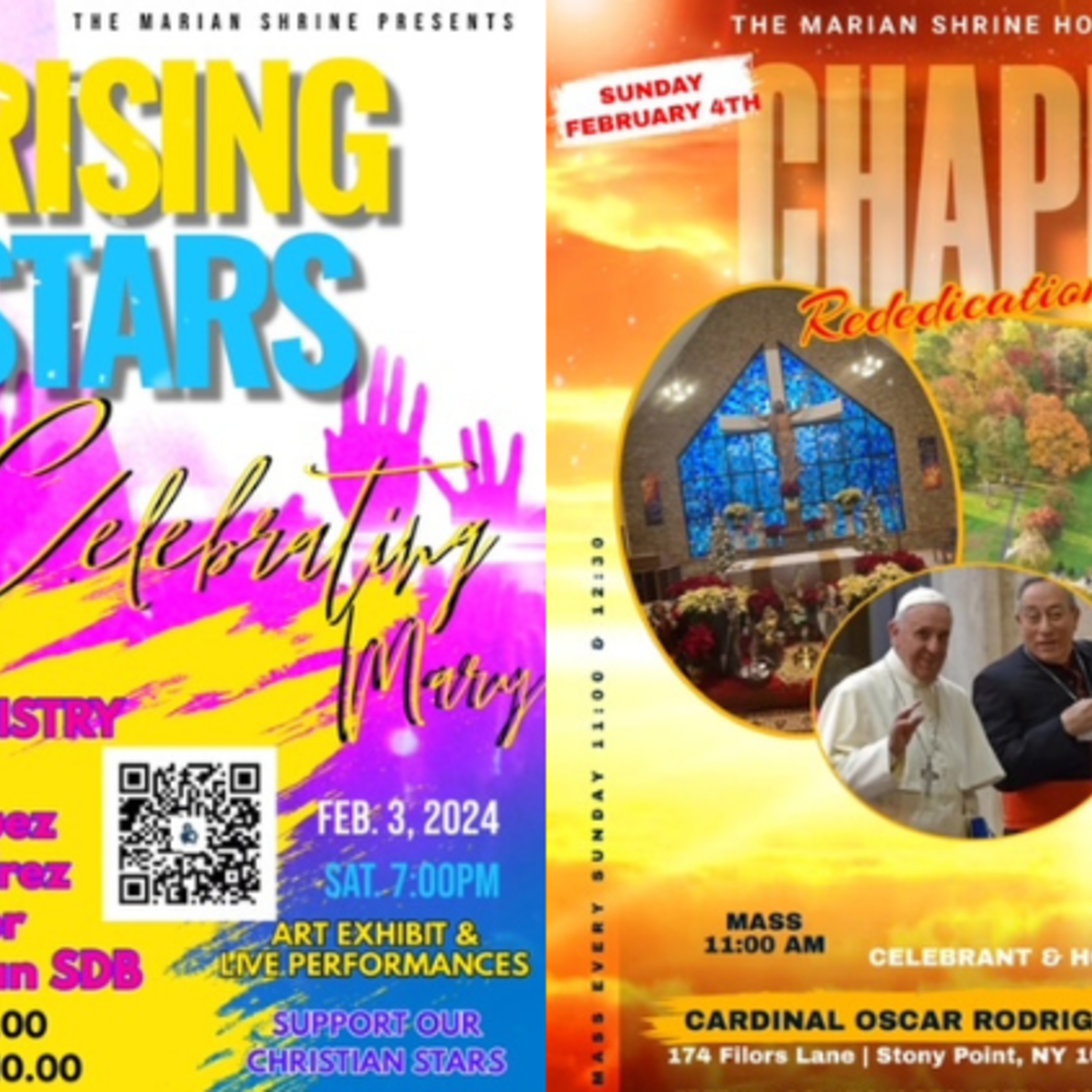 Marian Shrine Events February 2024