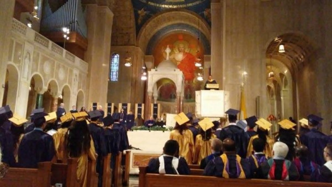 Cristo Rey Seniors at National Shrine