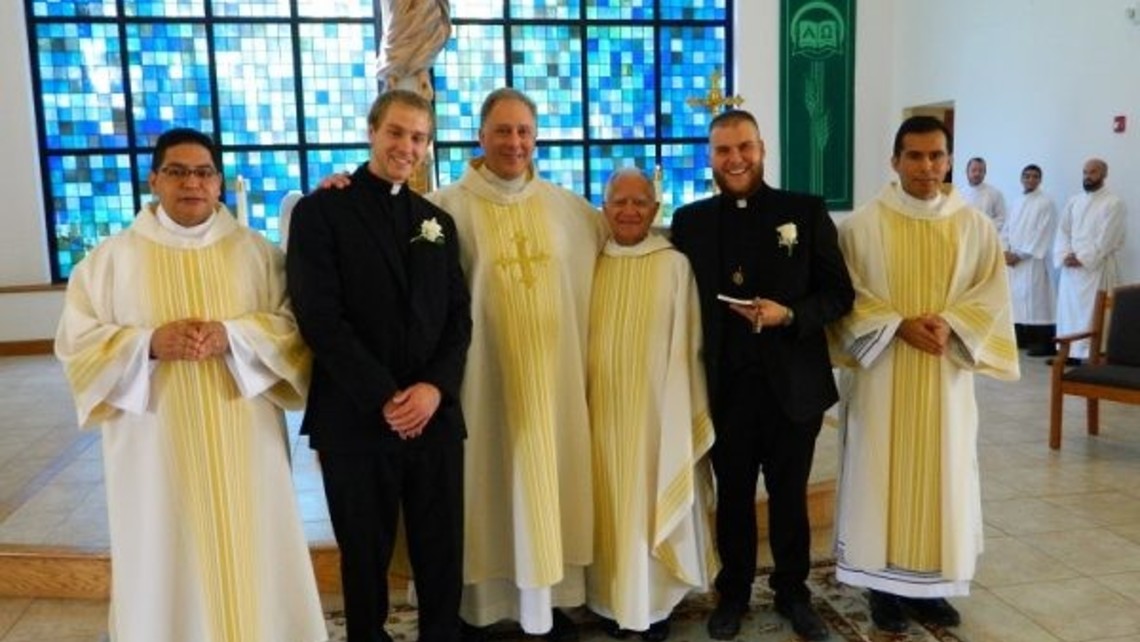 Newly professed Bro. Dan Glass and Bro. Tom Junis