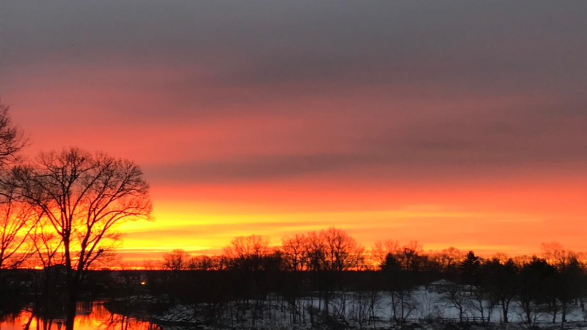 Sunrise over Long Island Sound, NY