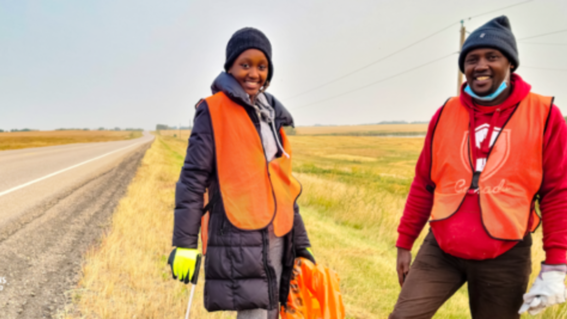 Picking up Litter - Laudato Si