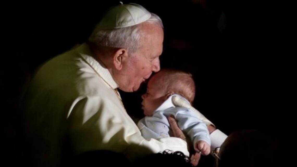 St. John Paul II and Baby