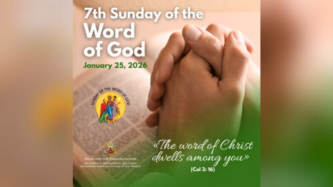 Promo image for this year’s Sunday of the Word of God | Credit: www.evangelizatio.va/ 7th Sunday of the Word of God