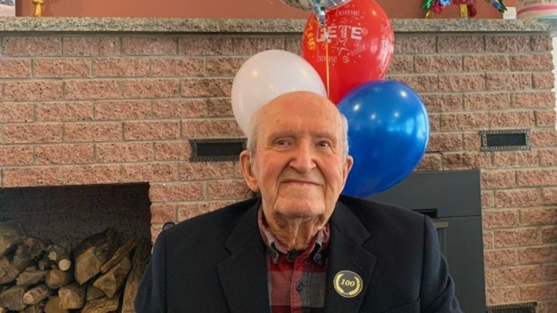 Br. Gérard Richard, SDB, on his 100th birthday!