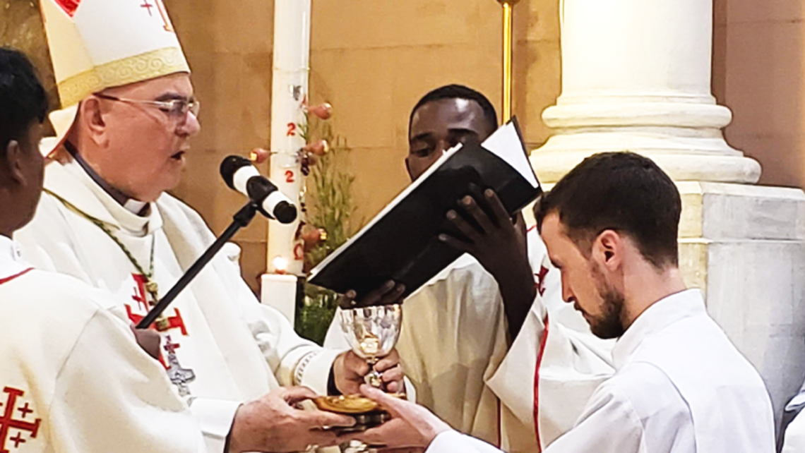 Photo credit: Dcn. Lenny Carlino, SDB Br. Joshua Sciullo Receives Ministry of Acolyte