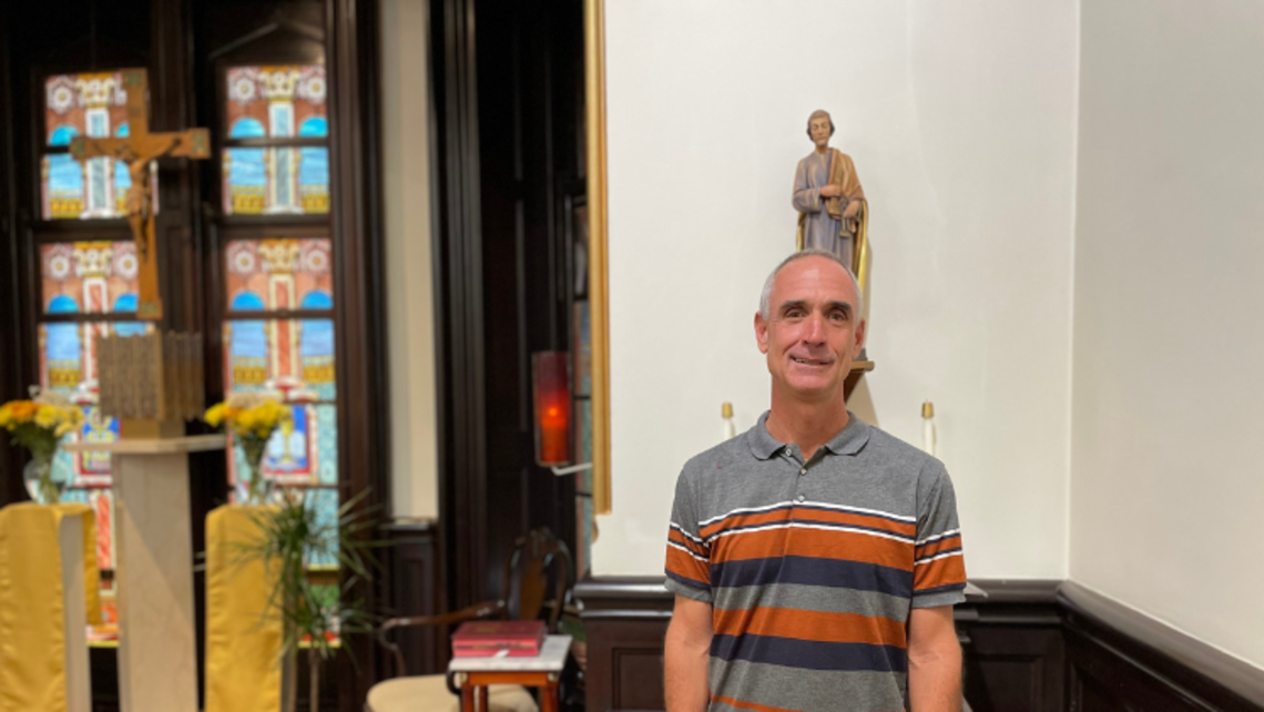 Br. Rob in Salesian Provincial Center Chapel