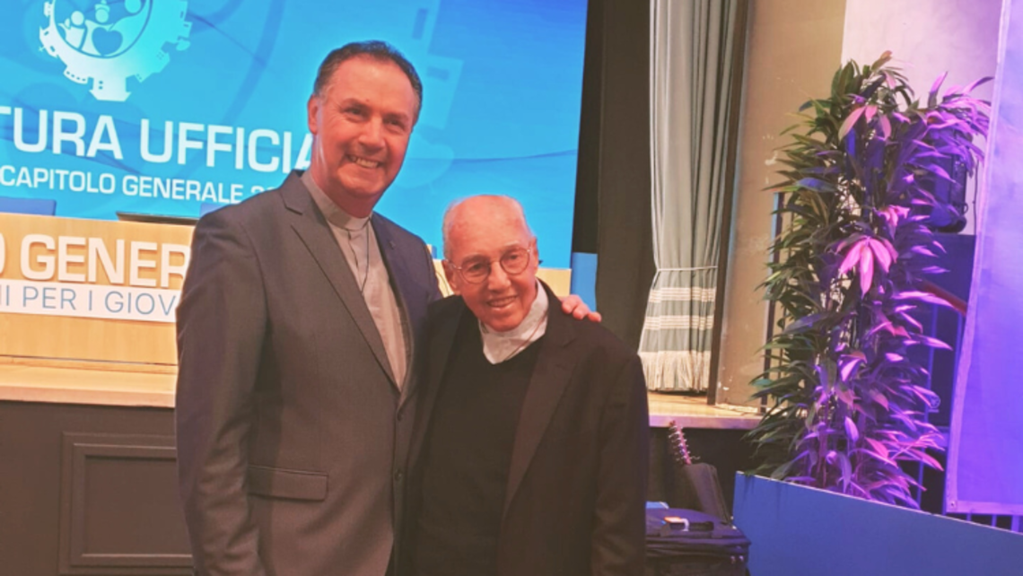 Former Rector Major and now Cardinal Angel Fernandez Artime, SDB, with Canção Nova founder the late Msgr. Jonas Abib | Credit: Ageniza Info Salesiana (ANS) Cancao Nova
