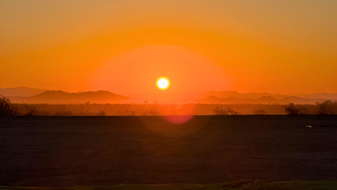 Sunrise in the Arizona desert | Credit: Ms. Julia St. Clair Catholic Media Conference 2025
