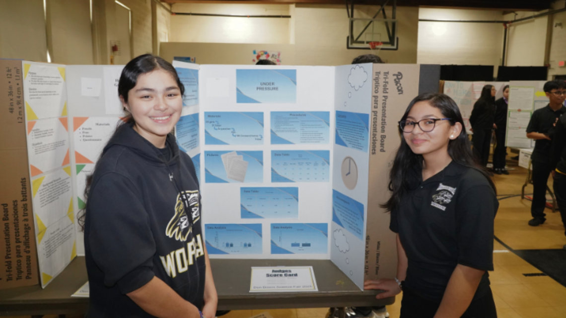 DBCR students at the STEM Fair | Photo by Ms. Sasha Astrinsky DBCR Stem Fair