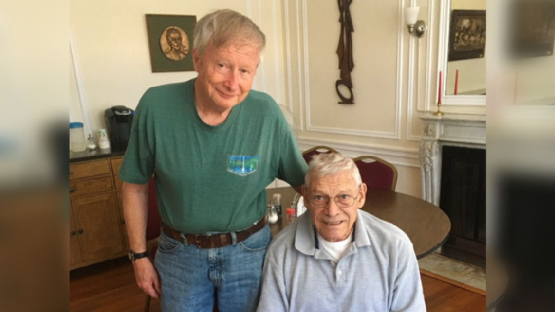 Jim Pidgeon and Br. Henry van der Velden, SDB | Photo by Fr. Ken Shaw, SDB DBT Alumnus' Visit to Br. Henry