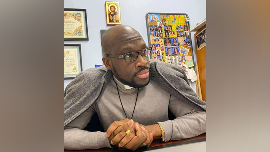 Fr. Dieunel Victor, the first Black Haitian-American SDB at Don Bosco Cristo Rey to hold the position of Coordinator of Youth Ministry (CYM) | Photo credit: Fr. Dieunel Victor, SDB Fr. Dieunel