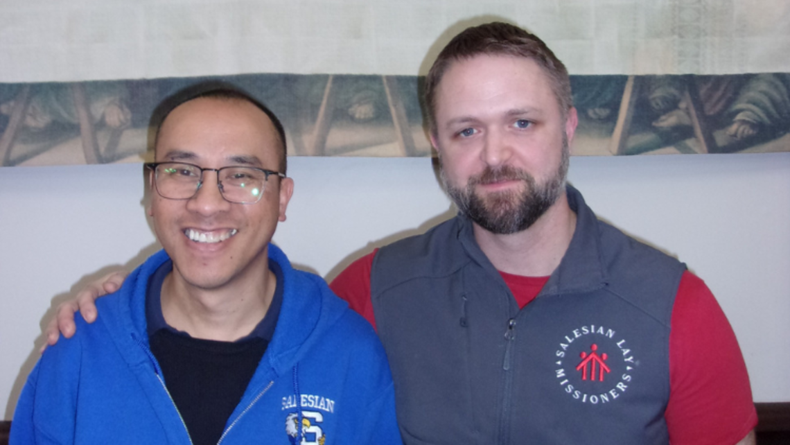 Provincial Fr. Dominic Tran and Bro. Travis Gunther, SDBs | Photo by Fr. Mike Mendl, SDB Fr. Dominic and Bro. Travis Go to Turin