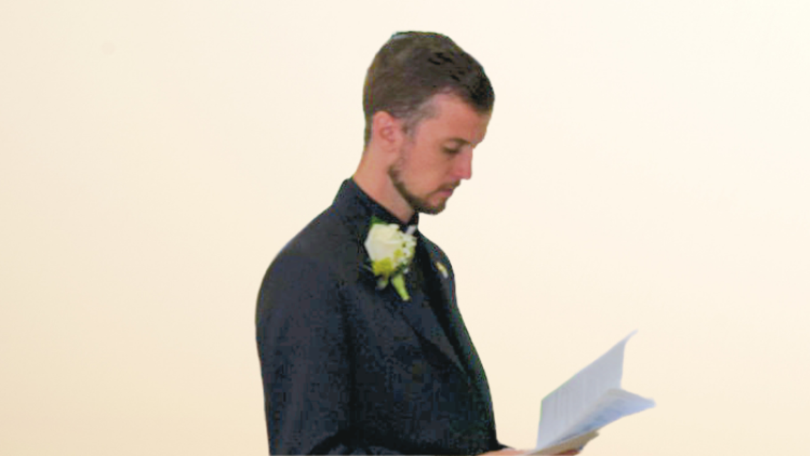 Br. Joshua Sciullo, SDB, during the Mass of Perpetual Profession, August 2021 | Original photo by Vicky Weekley Interivew With Br. Joshua