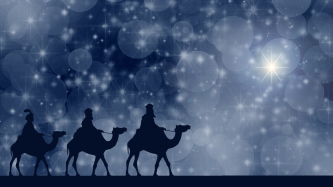 The magi follow the Christmas star. | Courtesy of Angeleses from pixabay January 2025 Snippets