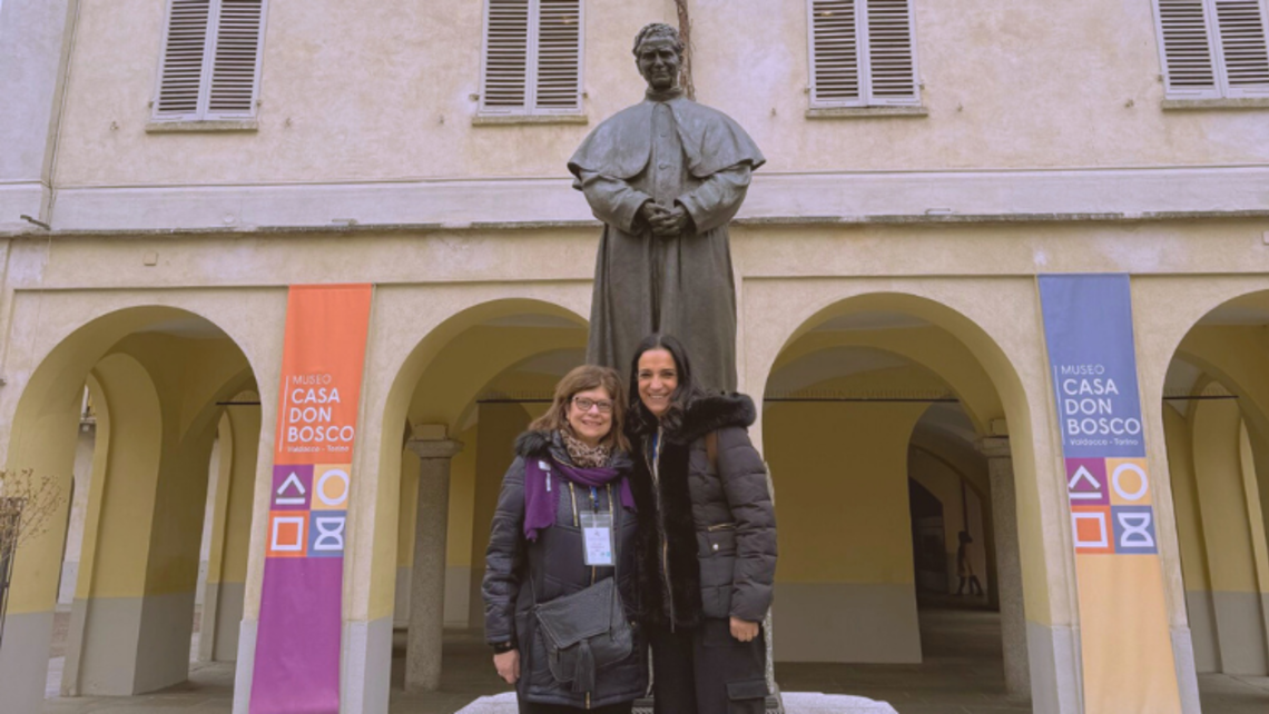 Andrea Zimmerman, Salesian Family SDB Delegate, and Miran Bejjani, Salesian Cooperator, at last year’s Salesian Family Spirituality Days | Credit: Andrea Zimmerman, Salesian Family SDB Delegate Join in For SFSDs 2026