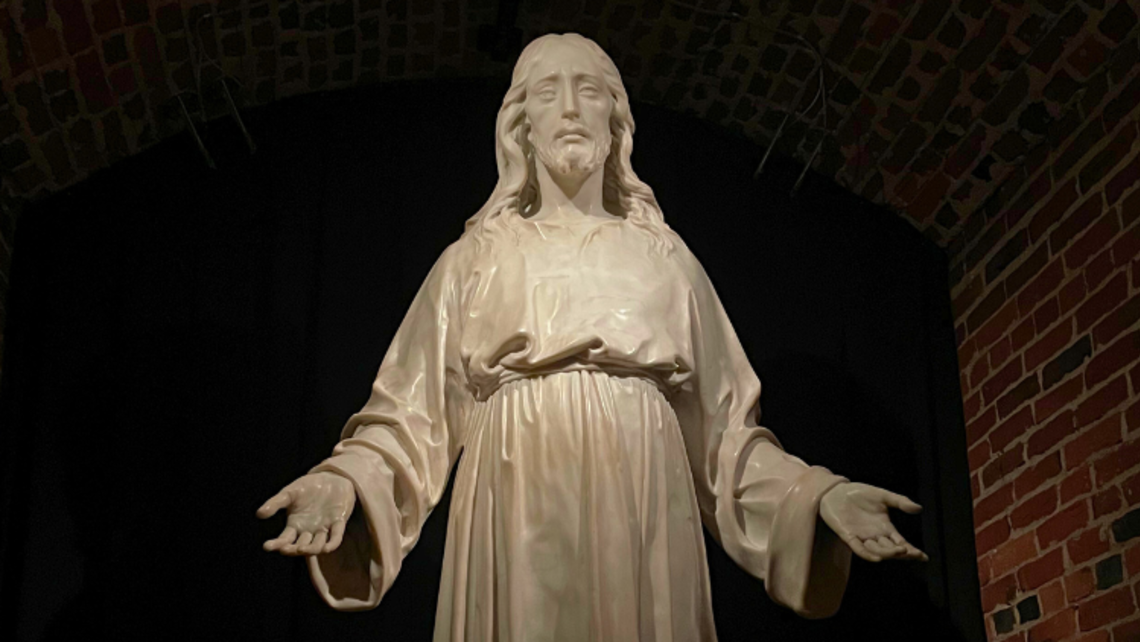 A statue of the Sacred Heart of Jesus at the Baltimore Basilica | Photo by Ms. Julia St. Clair, Province Communications Director June 2025 Snippets