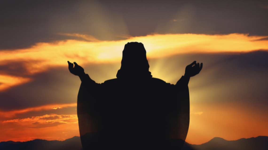 Silhouette of Jesus in the sunset | Photo courtesy of Canva Pro Message of the Provincial 01.13.22